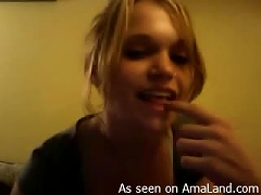 Nasty Girl Shows Her  To A Guy While Speaking To Him On Skype